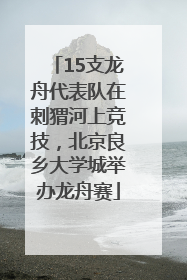 15支龙舟代表队在刺猬河上竞技，北京良乡大学城举办龙舟赛